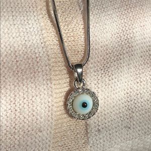 Silver necklace with a pendant